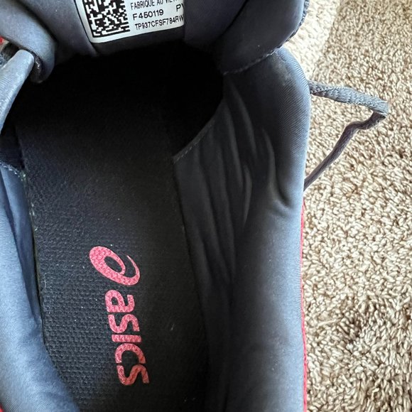 Asics Men's Red Synthetic Fiber/Leather Upper Sneakers. - Picture 12 of 13